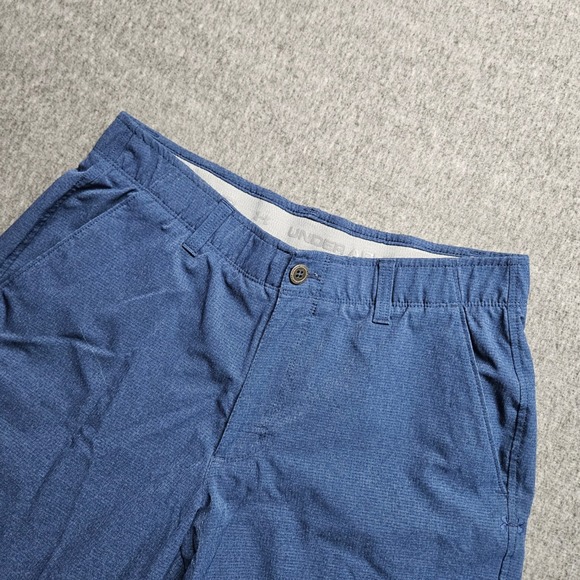 Under Armour Other - Under Armour Golf Shorts Mens 34 Blue HeatGear Performance 1272358